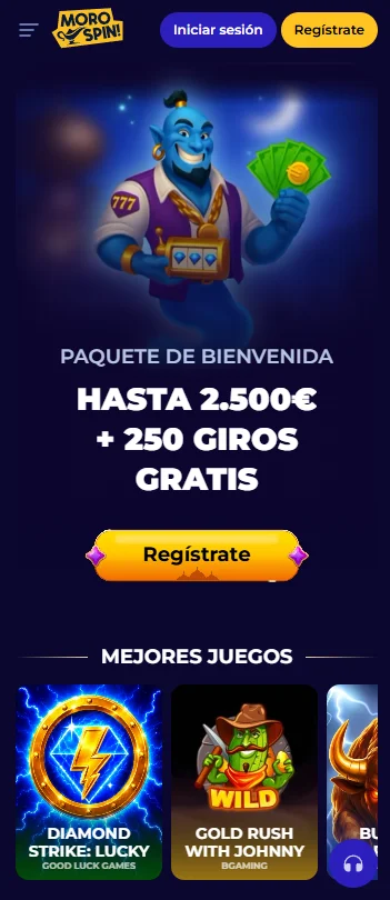 MoroSpin Casino sur mobile